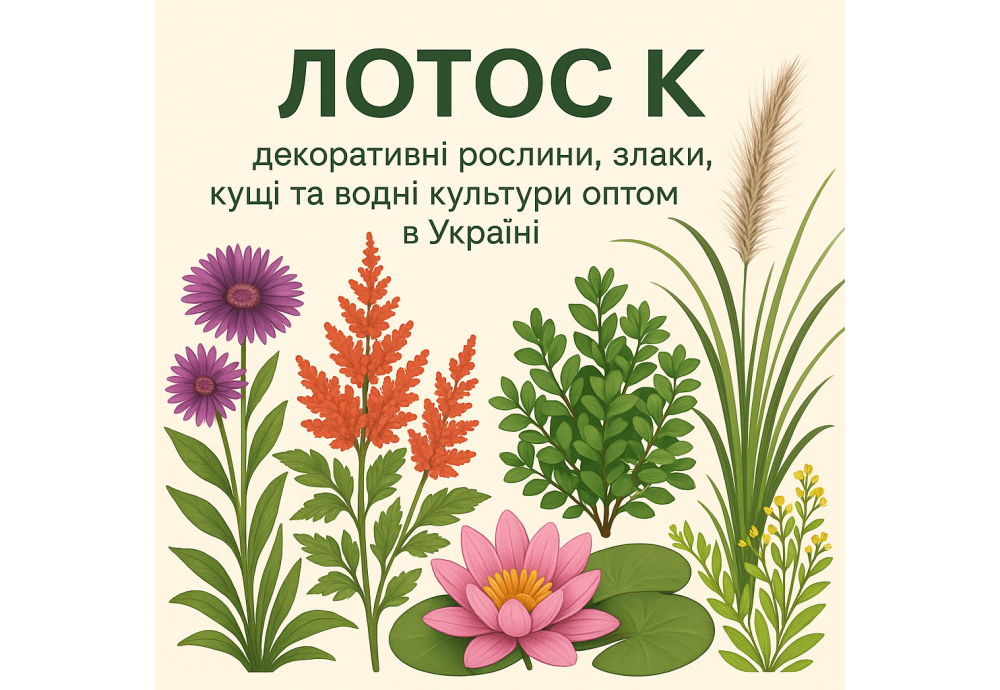 Купити рослини для саду оптом від «Лотос К» — зручно, професійно, красиво